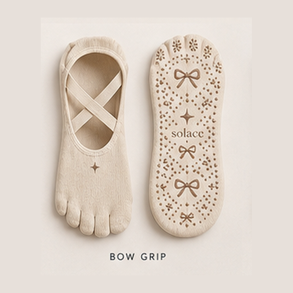 Ivory Solace grip sock pair